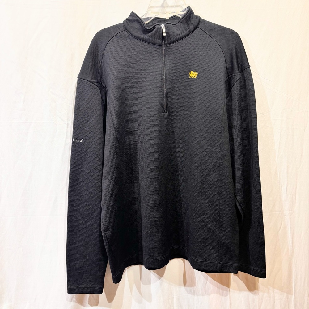 Nike Cambria Quartz Men's Golf 1/4 Zip Pullover Sweatshirt Size XL Black 400099